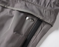 Grey 3D Pocket Detachable Nylon Pants