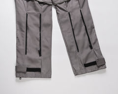 Grey 3D Pocket Detachable Nylon Pants