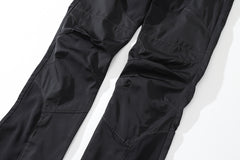 Black Curve Mix Nylon Pants