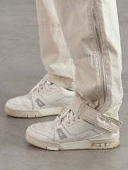 Off-White Snap Cargo Pocket & Side Leg Velcro & Zip Pants