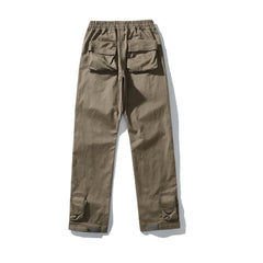 Khaki 3D Flight Cargo Pants