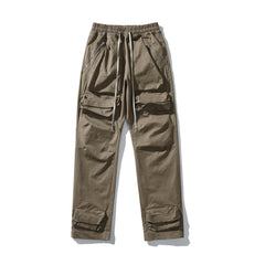 Khaki 3D Flight Cargo Pants