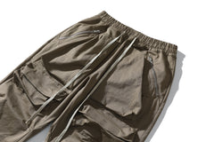 Khaki 3D Flight Cargo Pants