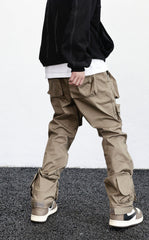 Khaki 3D Flight Cargo Pants