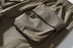 Khaki 3D Flight Cargo Pants