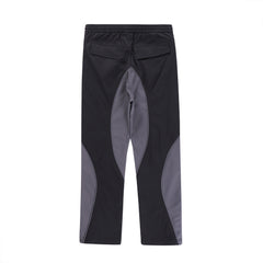 Black & Grey Paneled Tech Pants