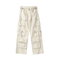 Off-White Vintage Wash Multi-Pocket Cargo Twill Pants