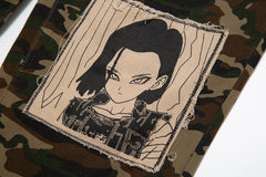 Camo Android 17 Patch Wide Leg Pants