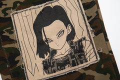 Camo Android 17 Patch Wide Leg Pants