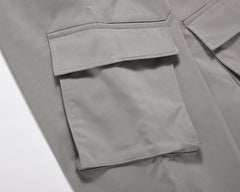 Grey Flap Pocket Storm Track Pants