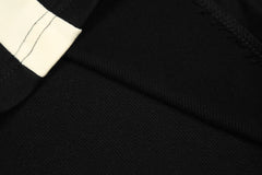 Black Triple Side Stripe Knit Shorts