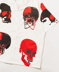 White Skull Regent Lyocell Hawaiian Shirt